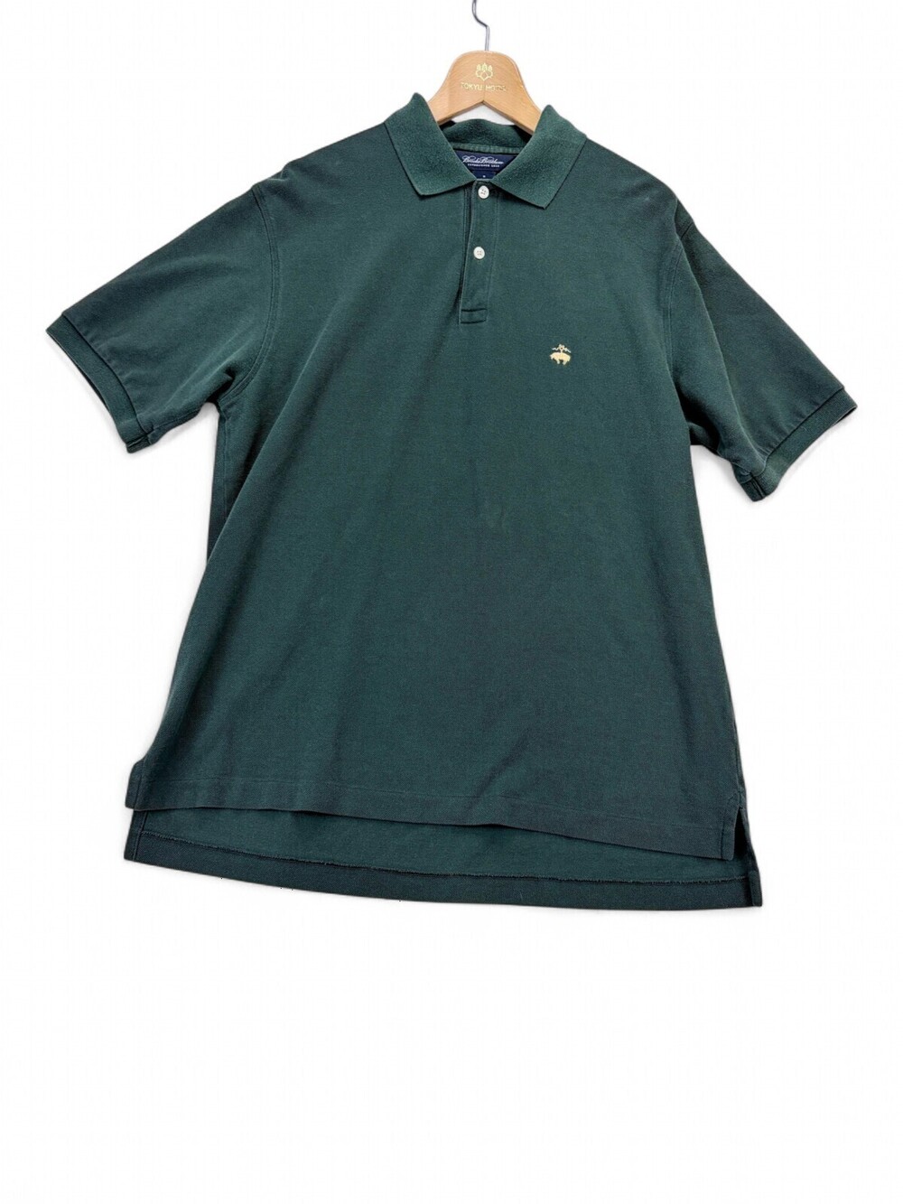 Brooks Brothers Men's 100% Cotton Polo Shirt M - Forest Green
